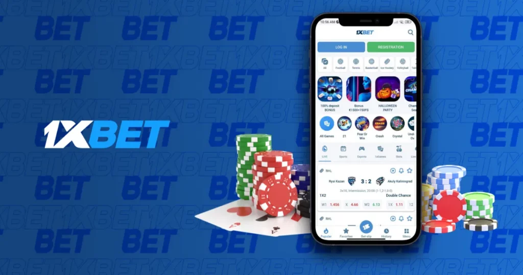 Online Casino features in mobile app from 1xBet Cambodia